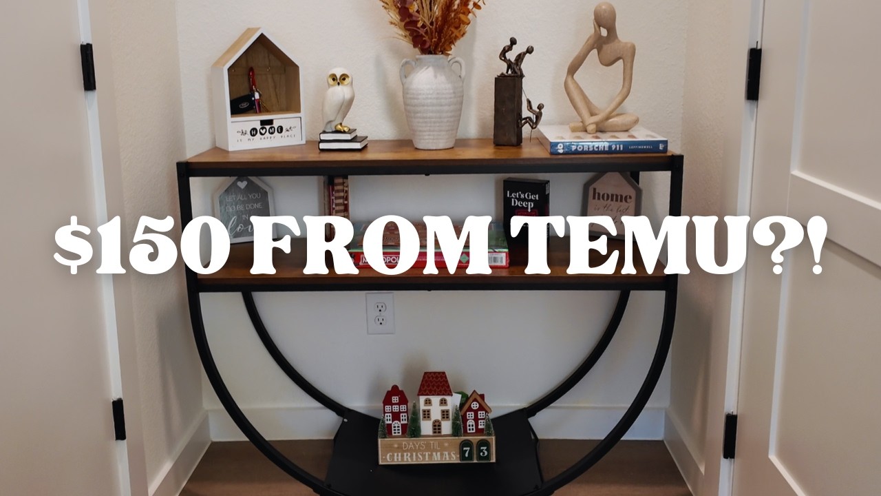 Trying Temu Furniture in the USA | Entryway Table