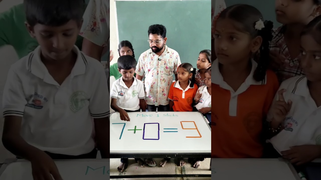 Move 1 Stick and correct the equation #education #maths #school #trending #youtubeshorts #teacher