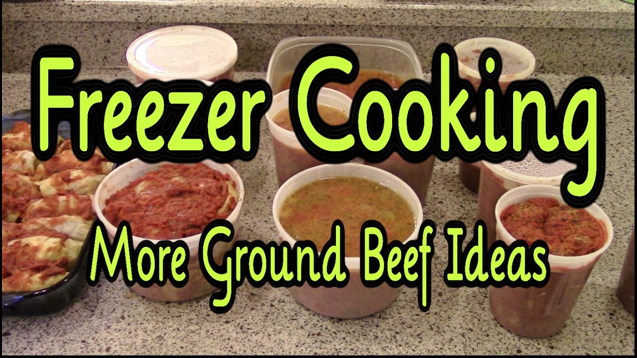 Freezer Cooking ~ More Ground Beef Freezer Meals