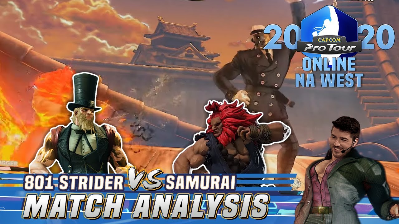SFV CE Match Analysis: CPT Online NA West 1 WF - 801 Strider (G) vs. Samurai (Akuma)