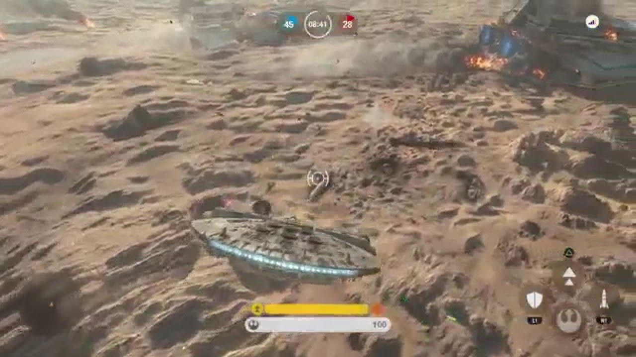 Star Wars Battlefront Online Gameplay - THE MILLENNIUM FALCON