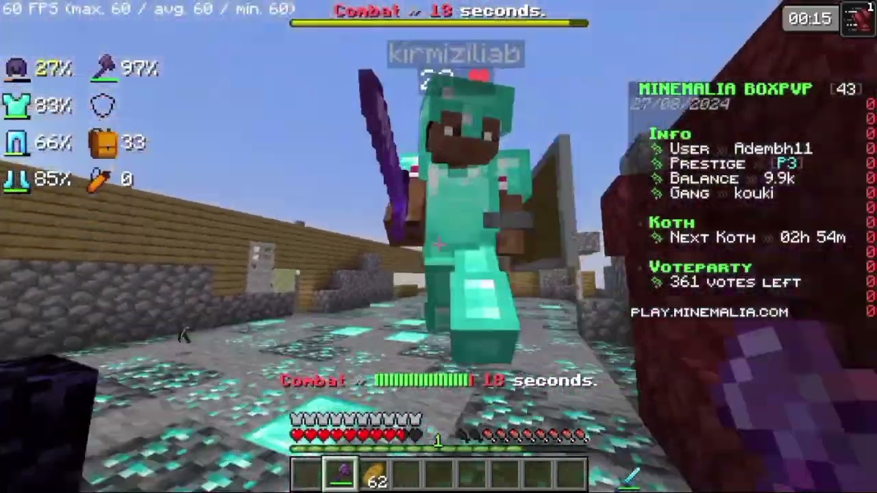 Minecraft minemalia server boxpvp