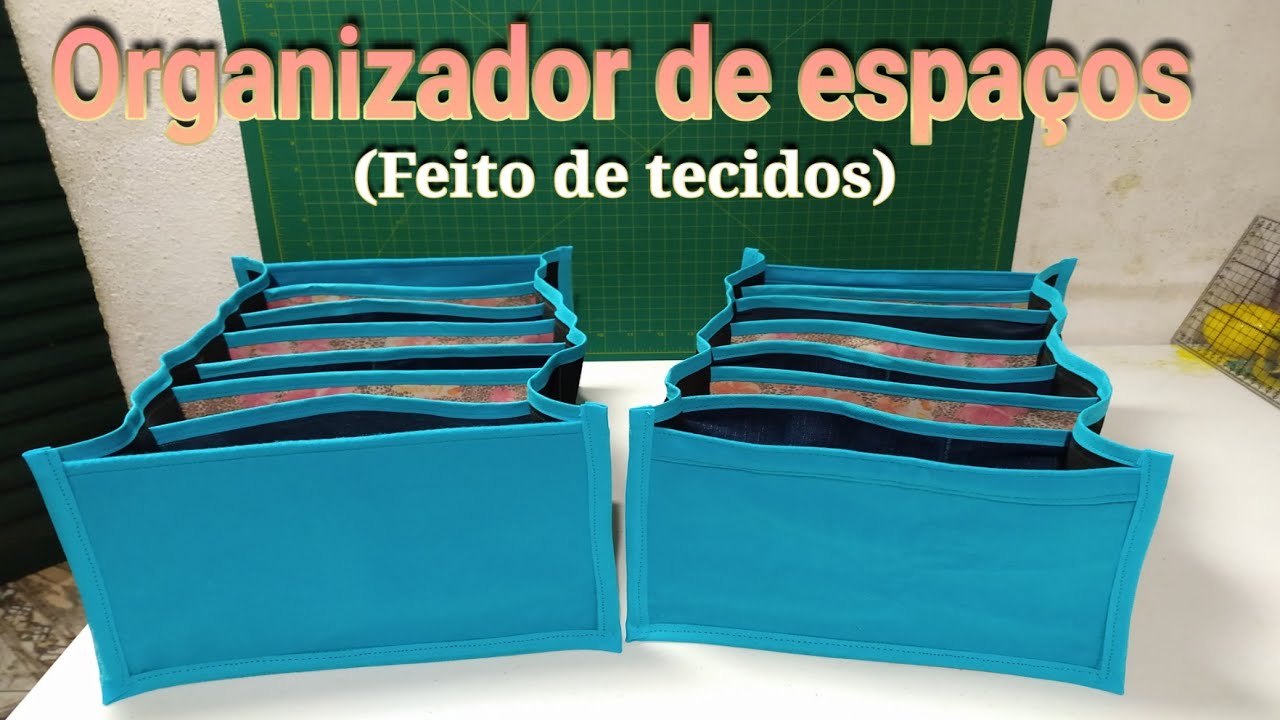 Organizador Multiuso de tecido @#Coisas da Cris