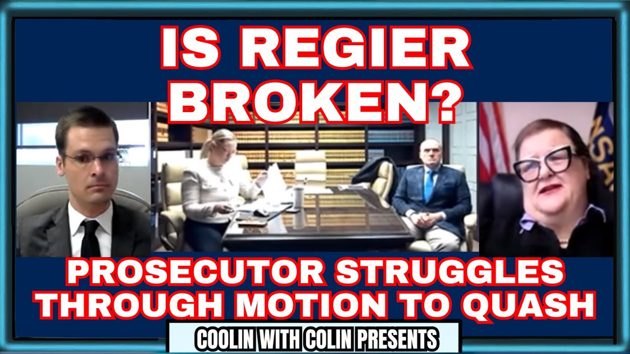Is J.Regier Broken? Prosecutor Stumbles through Motion To Quash
