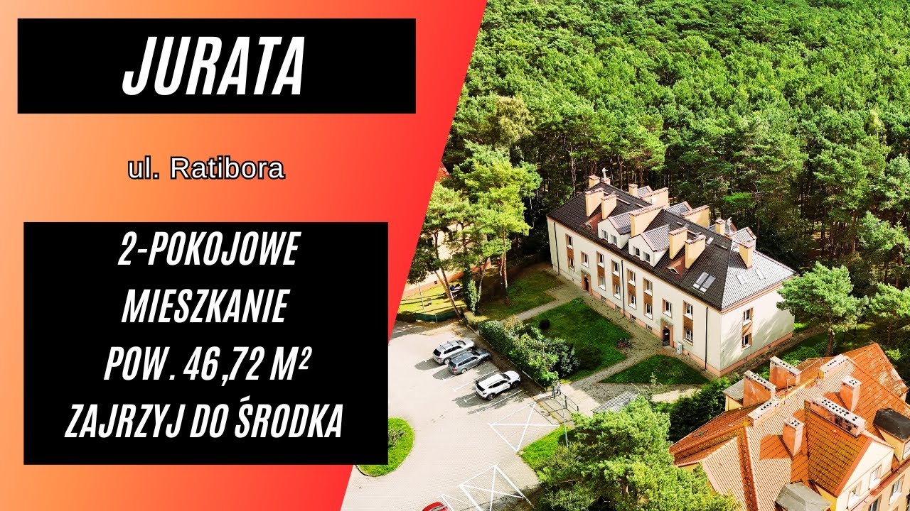 Jurata ul. Ratibora   2-pokojowe mieszkanie o pow. 46,72 m² na parterze w kamienicy