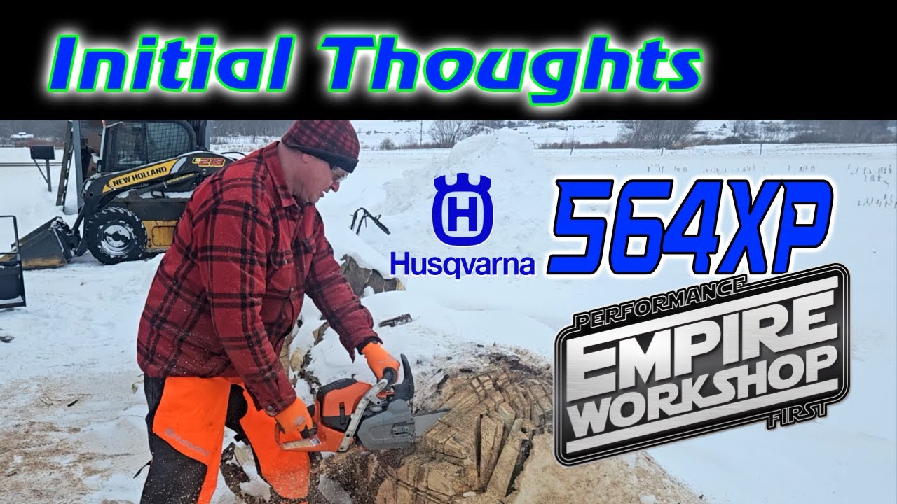 Первые впечатления от 564xp! #husqvarna #stihl #бензопила #лесозаготовка #арборист #empireworkshop