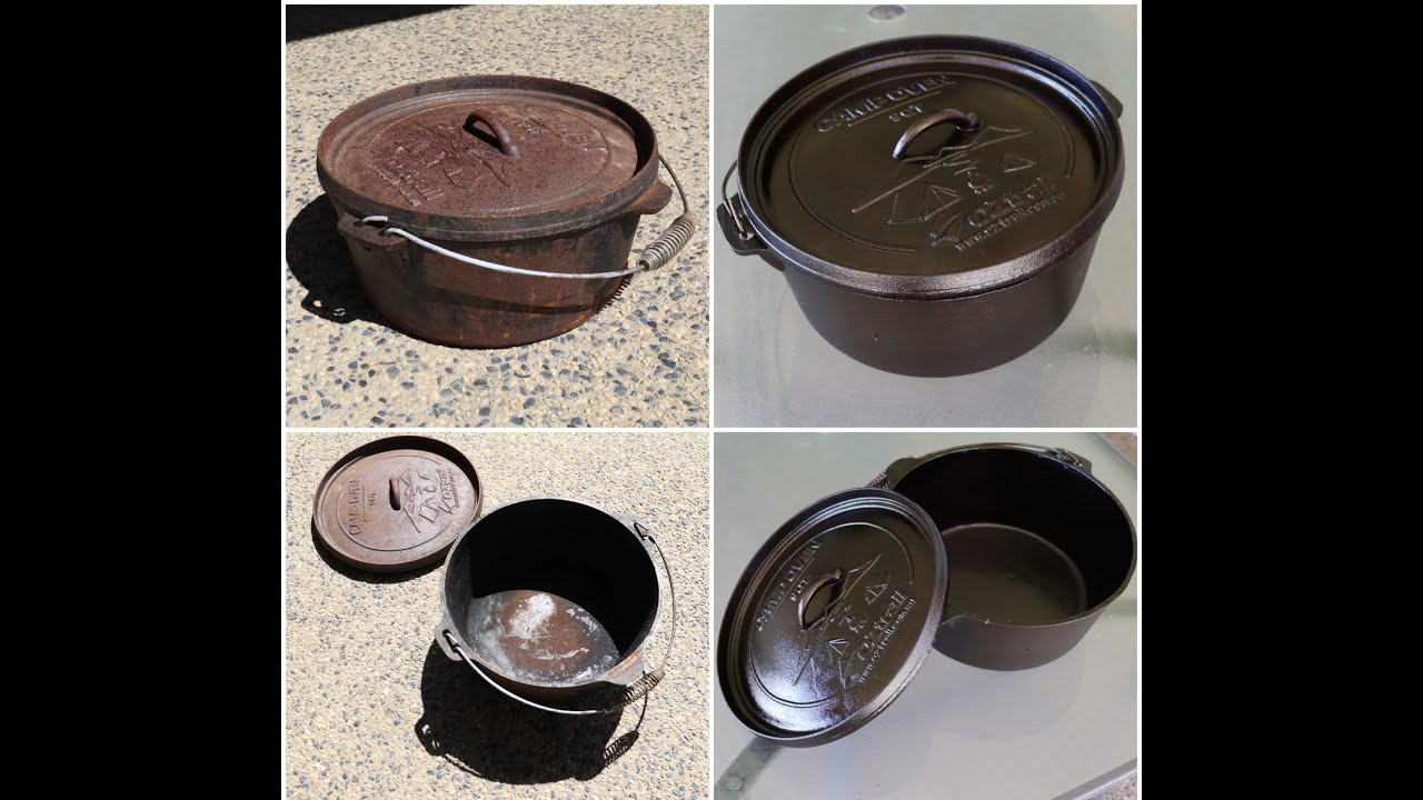 Restoring a Cast Iron Camp Oven | Are they the best thing to take camping for cooking?