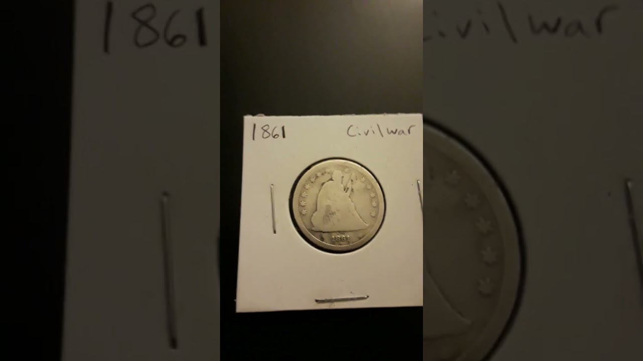 1861 Seated Liberty quarter