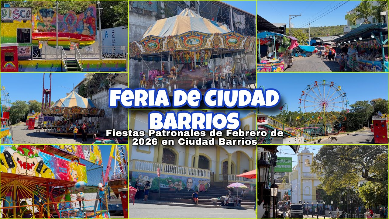 🇸🇻Se Acerca la Feria de CIUDAD BARRIOS 🎠 FIESTAS TITULARES 2026 #viral 