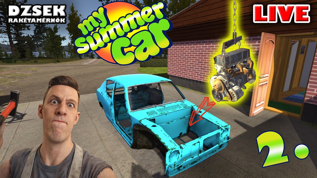🔴 My Summer Car - 2. Rész - Asszem ez ide való... asszem.