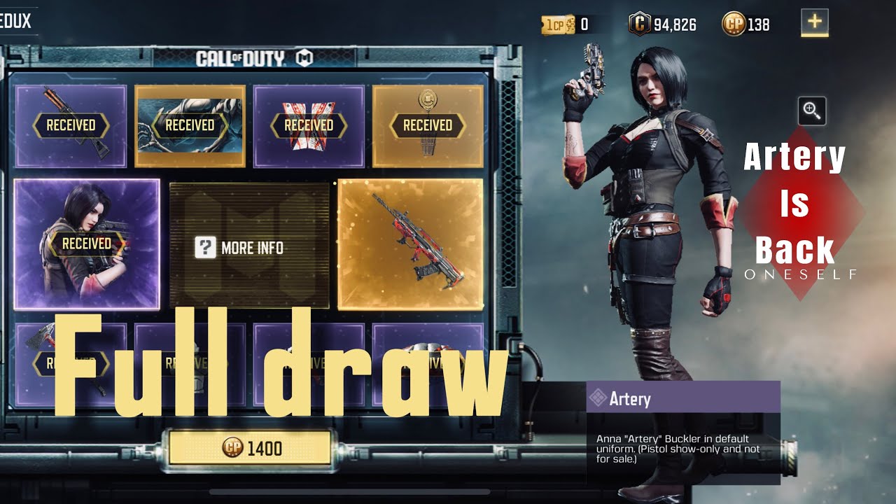 Buying artery Huntress Redux Draw CODM | full gameplay | CODM mobile br