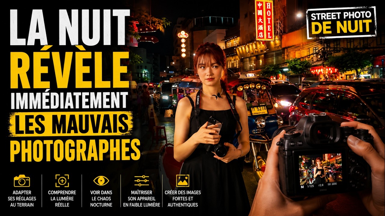 Cours photo POV : Street Photography de Nuit - Les Techniques & Astuces Incontournables ! 📷✨
