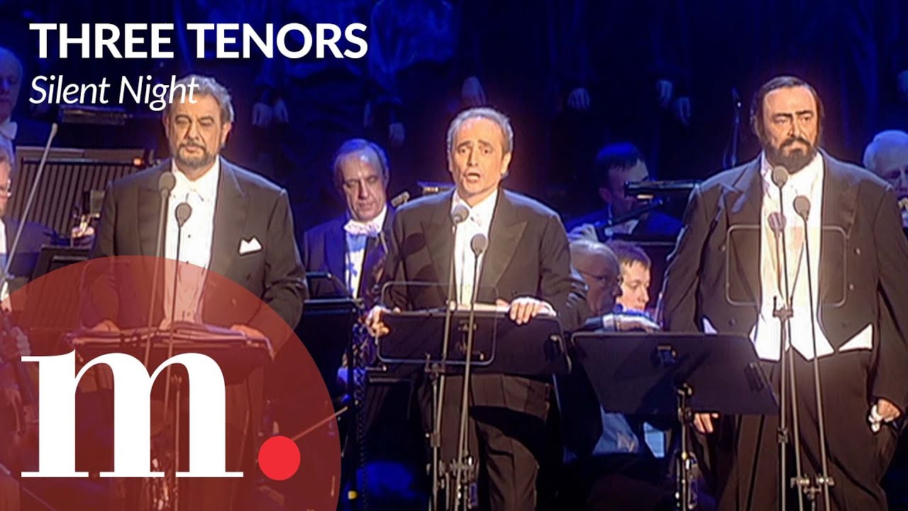 Luciano Pavarotti, Plácido Domingo & José Carreras sing Silent Night ⏤ Christmas concert