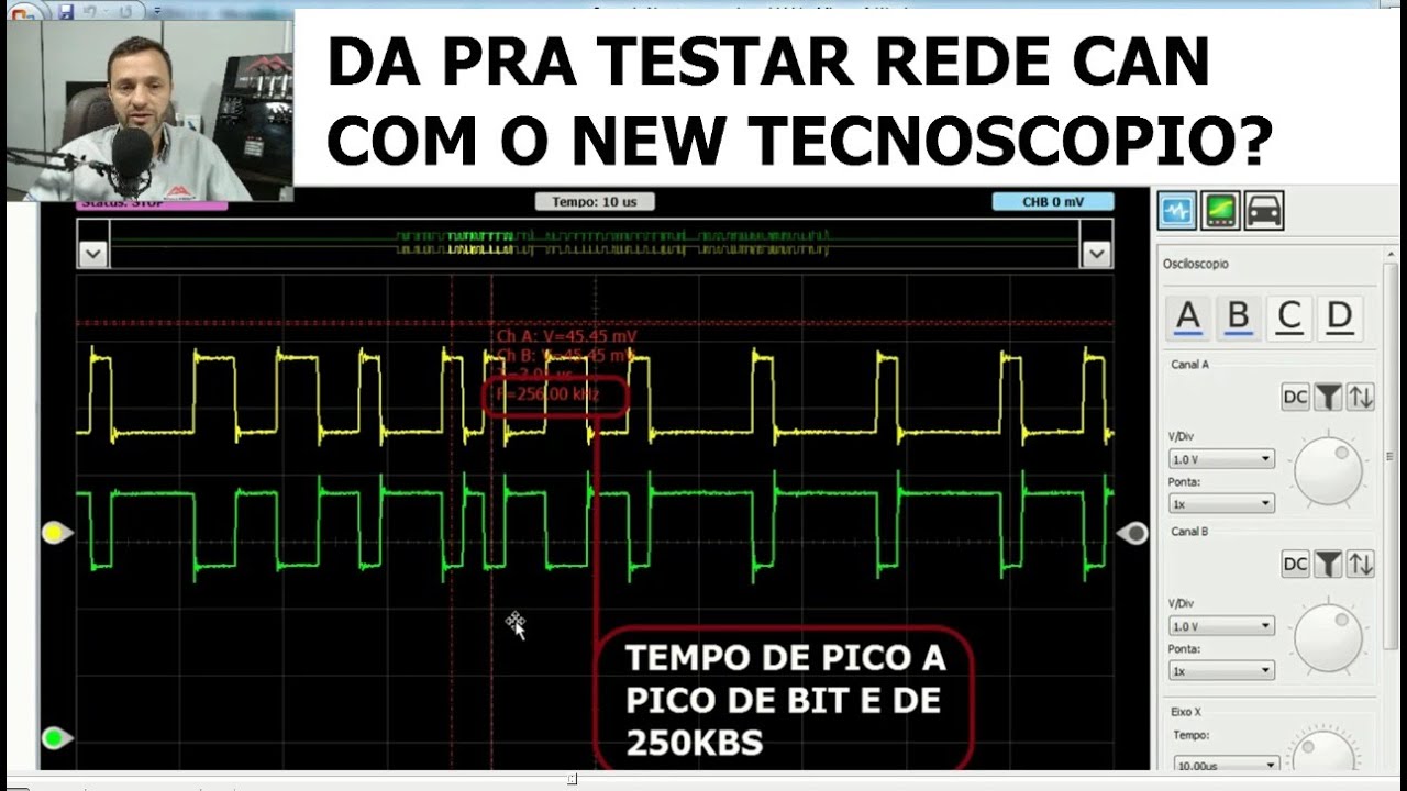 DA PRA TESTAR REDE CAN COM O NEW TECNOSCOPIO?