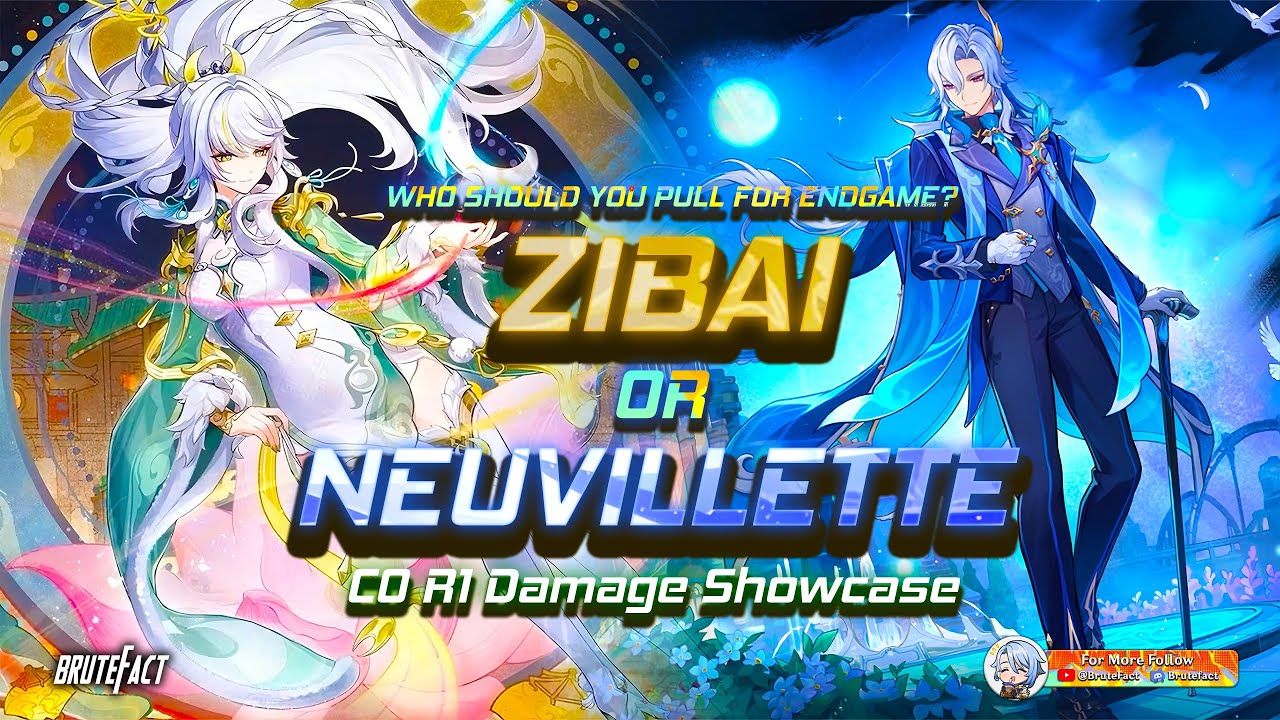 ZIBAI or NEUVILLETTE - WHO SHOULD YOU PULL FOR ENDGAME? | Side-by-side Comparision | Genshin Impact
