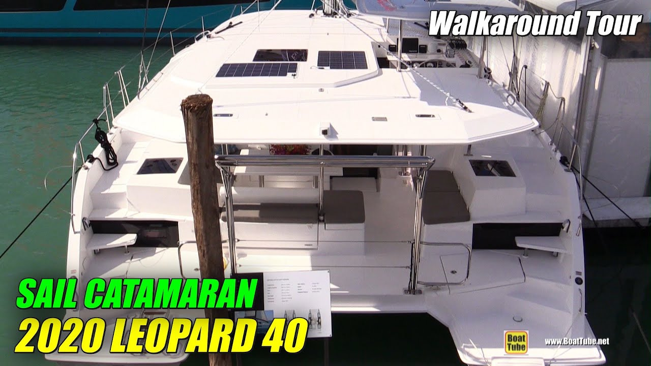 2020 Leopard 40 Sail catamaran - Walkaround Tour - 2020 Miami Boat Show