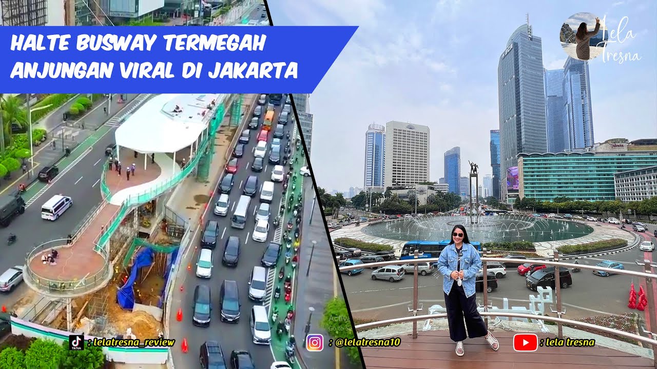 Anjungan Halte Busway Bundaran HI Mendadak Viral, Banyak Spot Foto