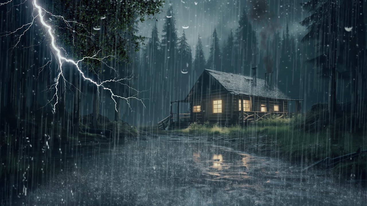 HEAVY RAIN AND THUNDER SOUNDS - DEEP SLEEP | Thunderstorm For Sleeping | Rain Sounds For Sleeping
