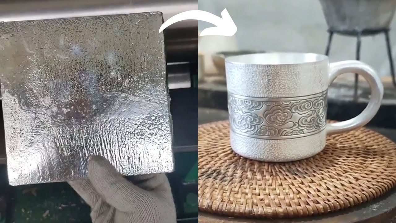 Making a Silver Cup | 100% silver