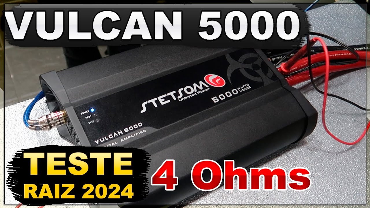 STETSOM VULCAN 5000 EM 4 OHMS   REVIEW E TESTE DE POTÊNCIA