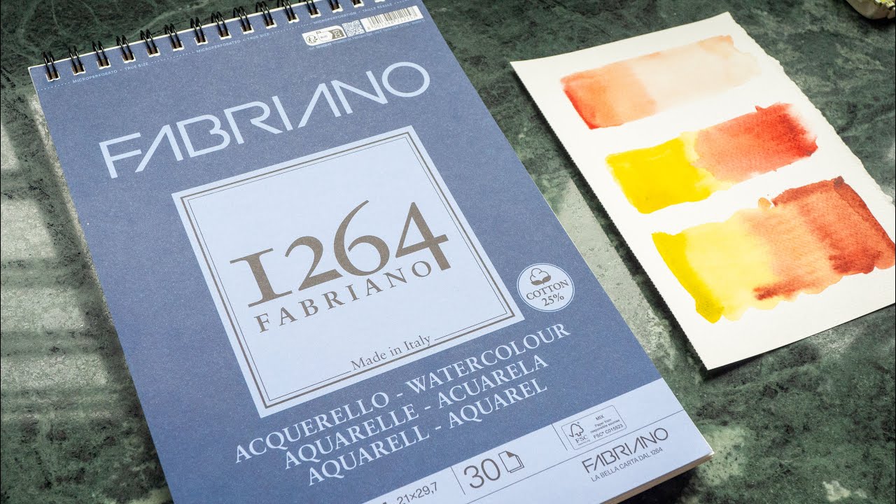 Бумага для акварели Fabriano 1264 (обзор): хорошие и плохие