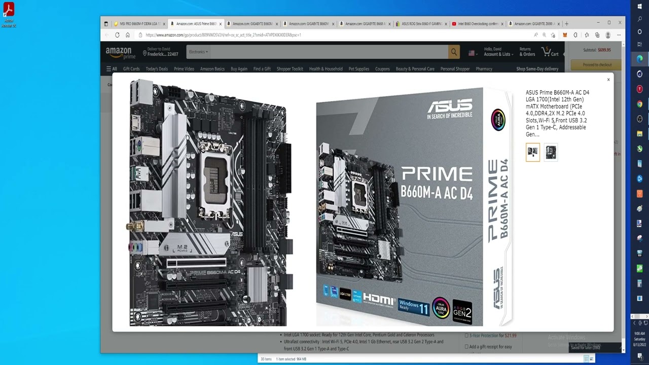 B660 motherboards that I am considering for the channel and that I would recommend