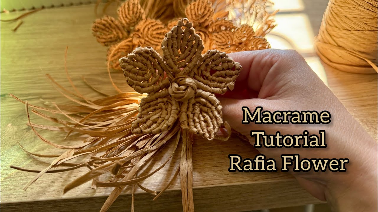 Macrame Tutorial: Fiore in Rafia
