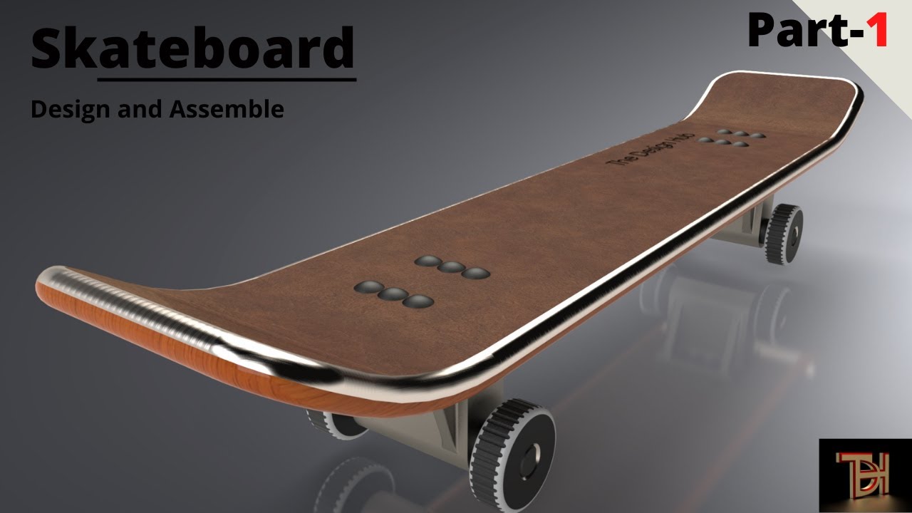 Skateboard design part-1 | solidworks design tutorial.