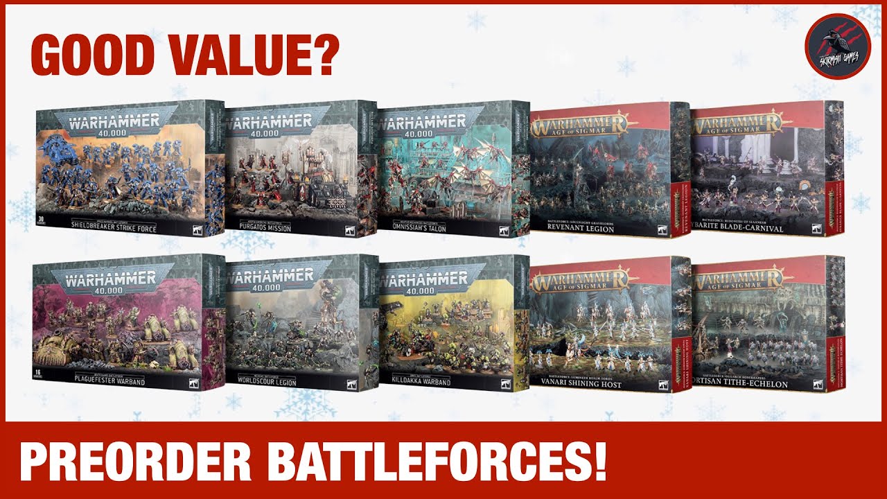 PREORDER CHRISTMAS BATTLEFORCES - Contents & Prices If Bought Separately - Will They Be Good Value?