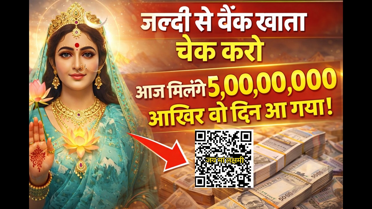 हाथ जोड़कर विनती हैं 5 करोड़ आ गए। जल्दी चेक करो..🌺maa Laxmi ka sandesh 🌺