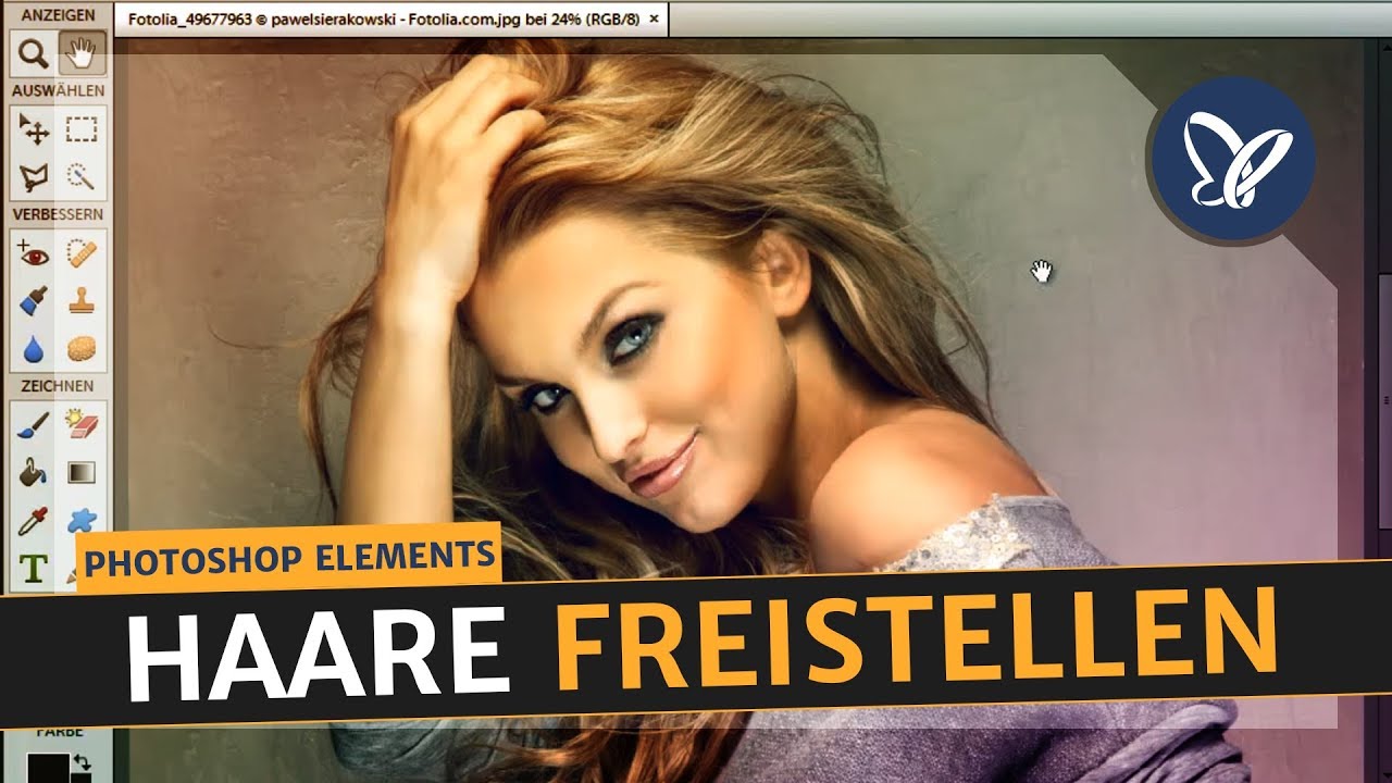 Photoshop Elements Tutorial: Haare freistellen