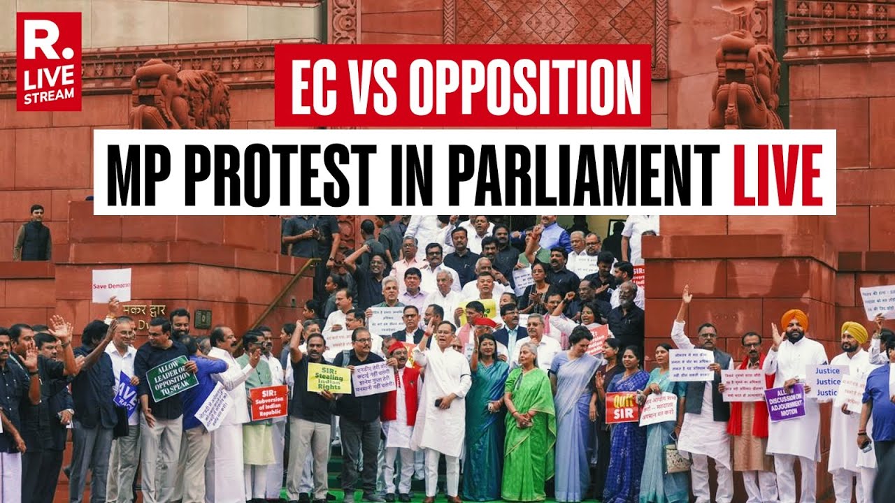 EC Vs Opposition: Oppos. MPs Marches Against Election Commission From Parliament | LIVE