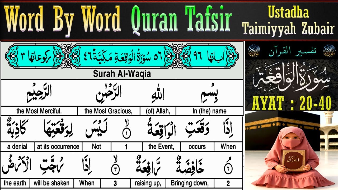 EP 3 | Surah Al-Waqiah Ayat 20–40 Tafsir | Taimiyyah Zubair | Quran Tafseer in English