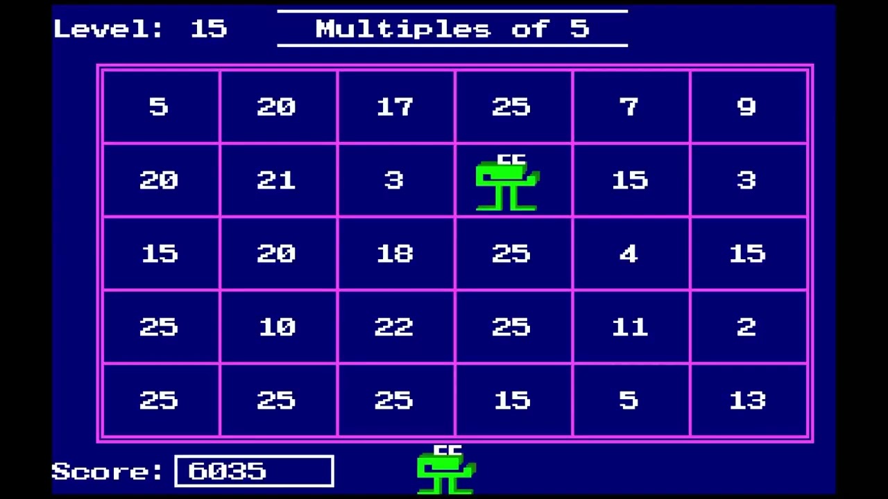 Number Munchers (DOS / 1990) Playthrough