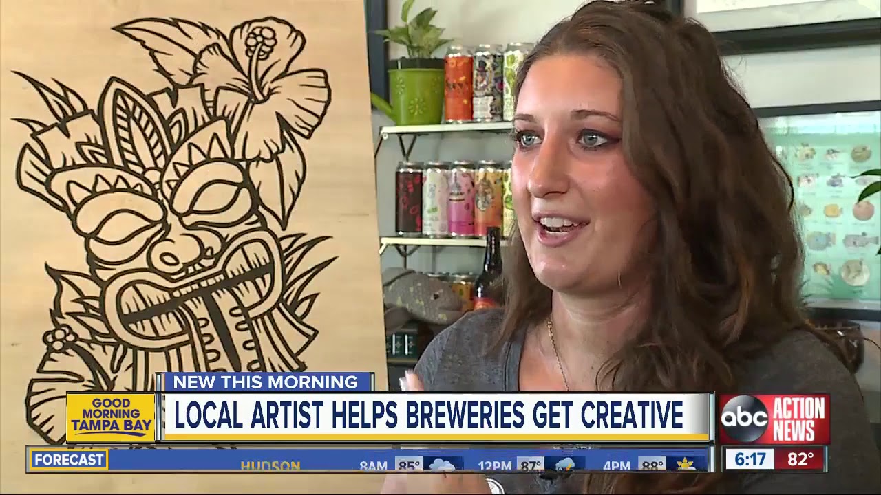 Pinellas County artist creates beer cans for local breweries