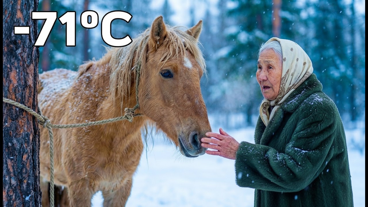 An Elderly Woman Saved Freezing Horse in Siberia What happened next will touch your heart