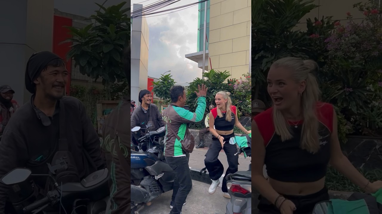 His reaction😂🇮🇩 #indonesia #travel #happiness #dancing #fyp #prank