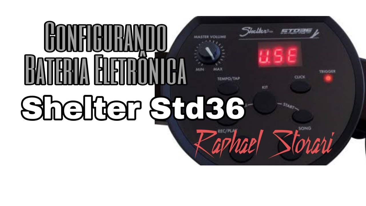 Bateria Eletronica Shelter Std36 Pedal duplo