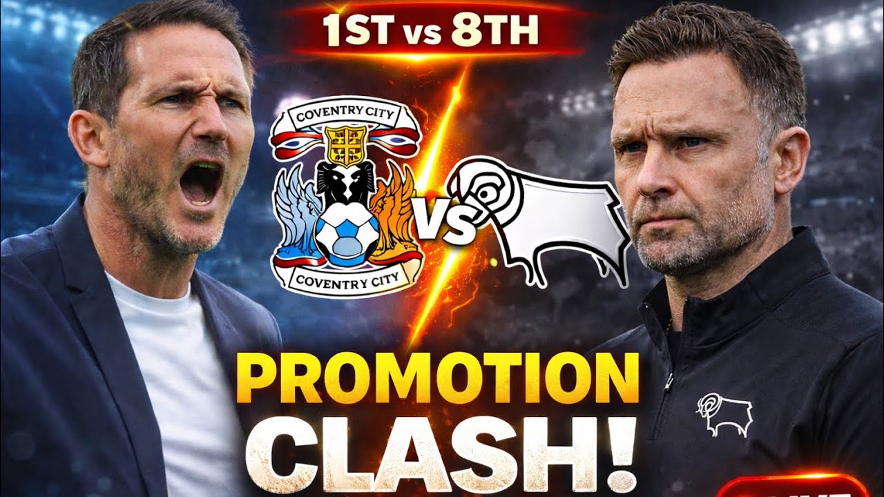 🔥Coventry City vs Derby County | LIVE WATCHALONG: HUGE Promotion Clash! ⚽🔥