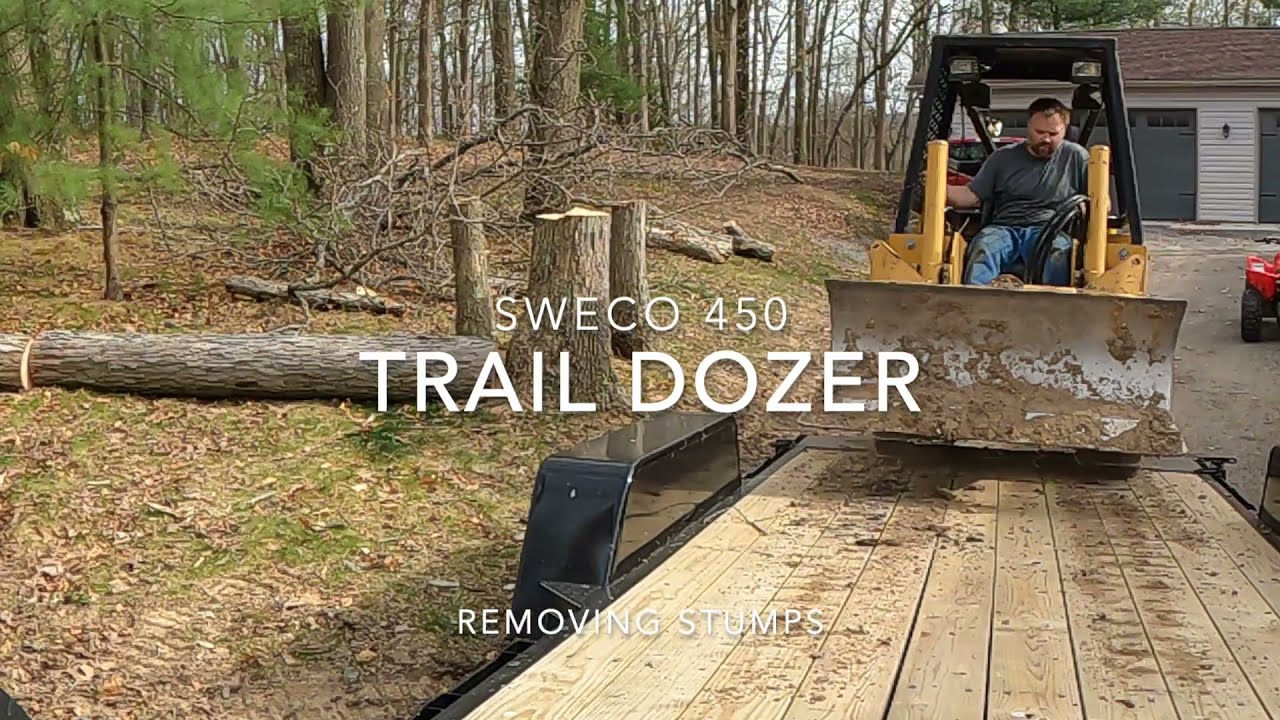 Stump Removal with Trail Dozer