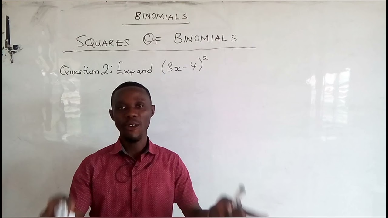 Expanding Squares of binomials (with simple trick)