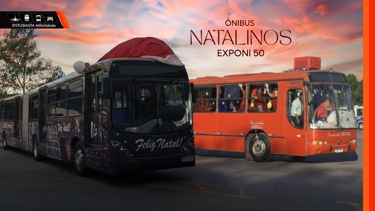 Ônibus Natalinos na Exponi 50