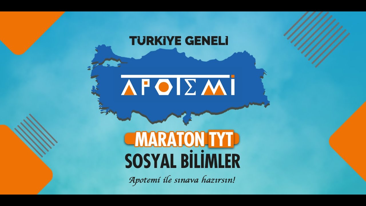 MARATON TÜRKİYE GENELİ TYT SOSYAL BİLİMLER ÇÖZÜMLERİ - APOTEMİ YAYINLARI