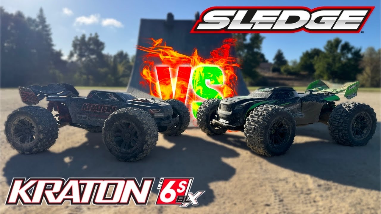 Traxxas SLEDGE против Arrma Kraton 6s EXB