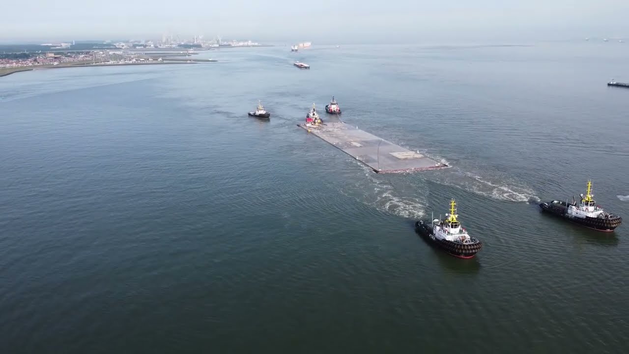 1ste tunneldeel Oosterweelverbinding  op wacht locatie in Terneuzen