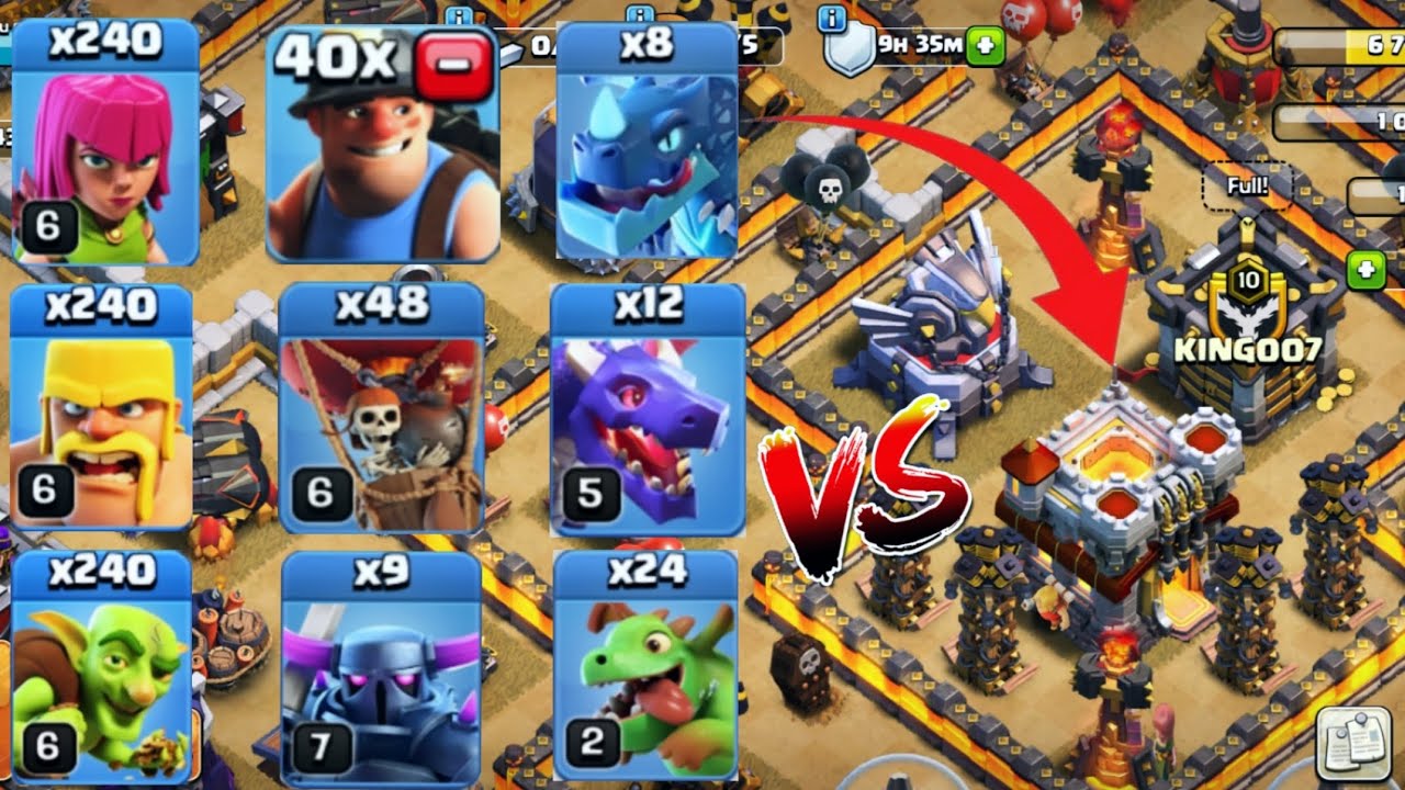All Troops VS TH 11 Base | Fun Clash Of Clans Challenge