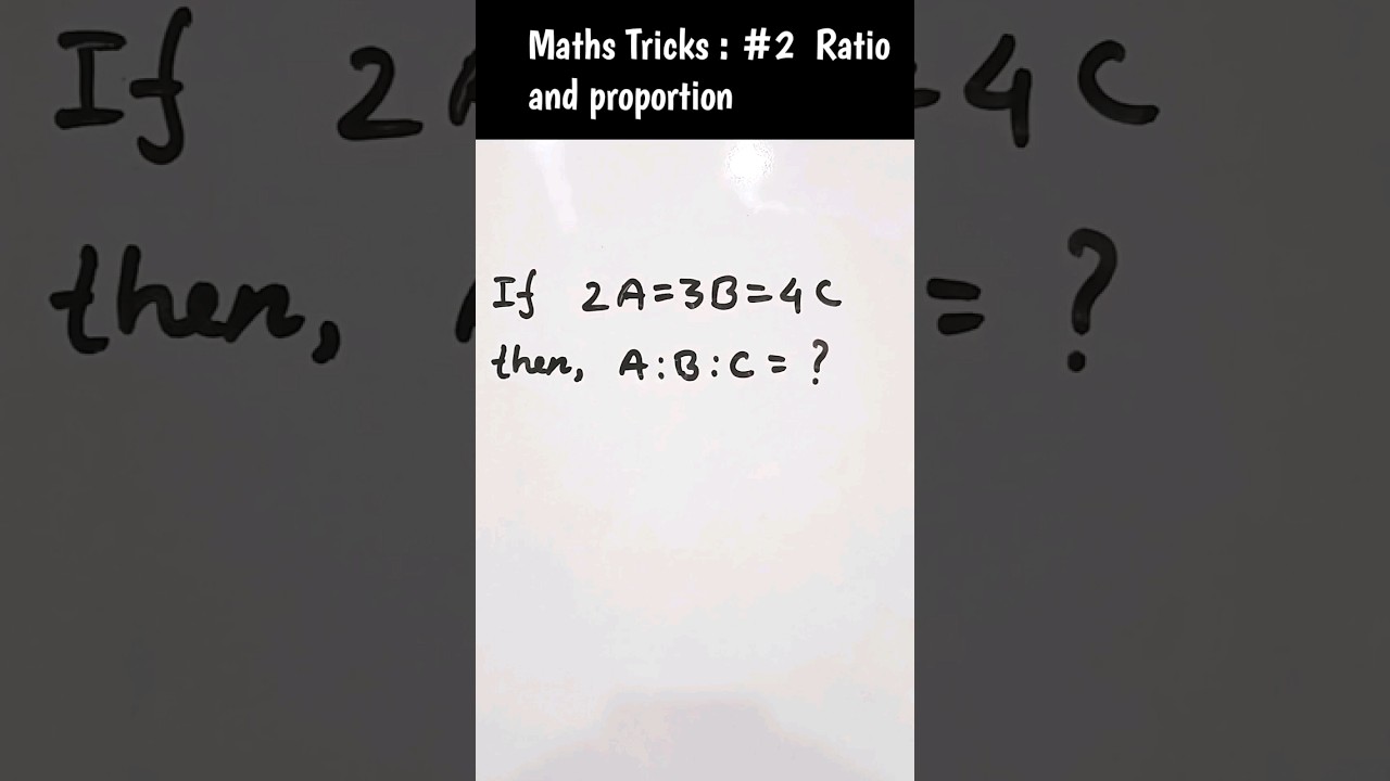 Ratio and proportion 👍 