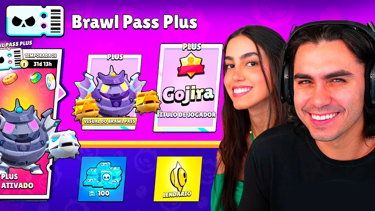 ZERANDO O BRAWL PASS NA CONTA DA MINHA NAMORADA no Brawl Stars