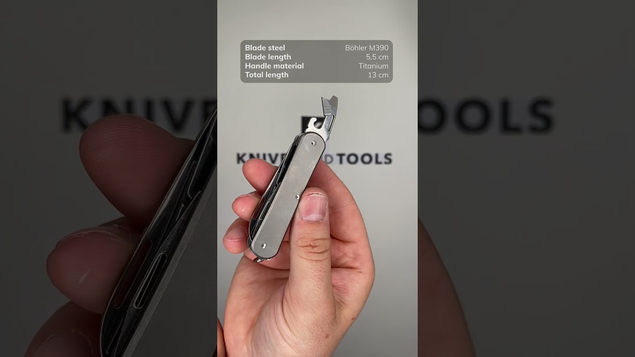 FOX Vulpis 4 Tools FX VP130 F4TI, M390, Titanium, Swiss pocket knife