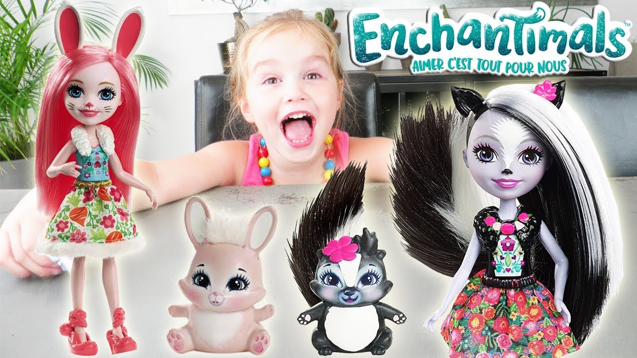 Enchantimals Mattel ! Nouveauté ! Sage Skunk Bree Bunny Bren Bear Dolls (Unboxing)